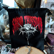 THORNS Black Canvas Pouch