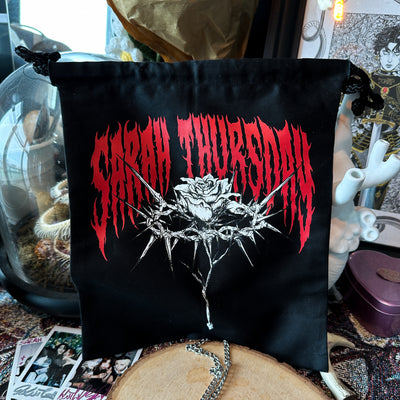 THORNS Black Canvas Pouch
