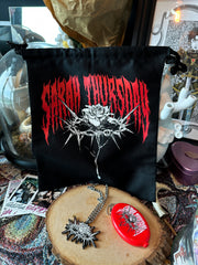 THORNS Black Canvas Pouch