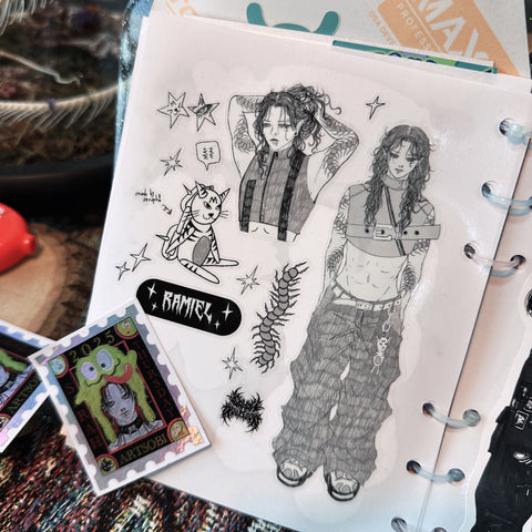 RAMIEL Clear Sticker Sheet